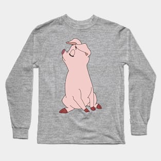 Hen Wen, Psychic Pig from the Black Cauldron, Sassy Long Sleeve T-Shirt